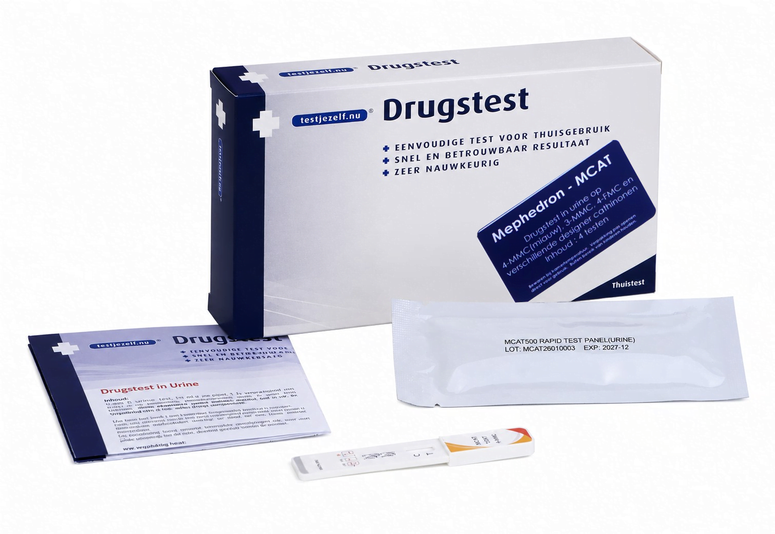 Mephedrone/MCAT drugstest uit verpakking